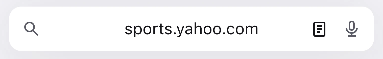 Firefox address bar with a plain page icon beside the microphone